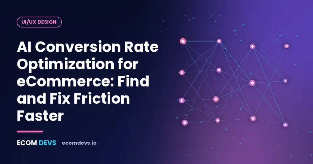 AI conversion rate optimization heatmap highlighting friction on an ecommerce product page